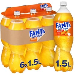 Fanta Orange Zero 6x1,5l (EinwegPFAND)