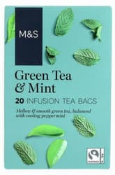 Marks & Spencer Green Tea & Mint Infusion Tea Bags