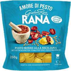Rana Ravioli Pesto Rosso alla Siciliana - with sun-dried tomatoes & pine nuts