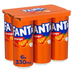 Fanta Orange 6x330ml (disposable deposit)