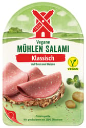 Rügenwalder Vegan Mühlen Salami Classic sliced
