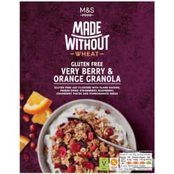 Marks & Spencer Very Berry & Orange Granola glutenfrei