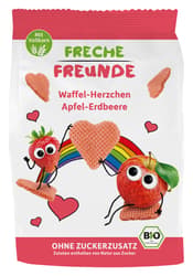 Freche Freunde BIO Waffel-Herzchen Apfel-Erdbeere