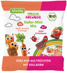 Freche Freunde BIO Hafer-Mini-Mix Apfel, Karotte & Orange und Apfel & Himbeere