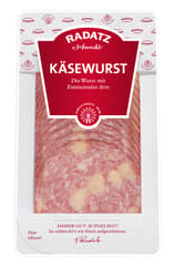 Radatz Käsewurst geschnitten