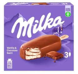 Milka Vanilla & Chocolate Swirl Sticks 3x90ml