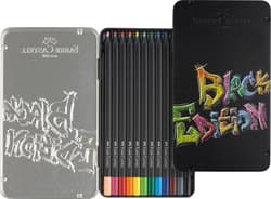 Faber-Castell Buntstifte Black Edition 12er Metalletui