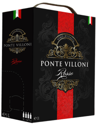 Ponte Villoni Rosso 3l Bag in Box