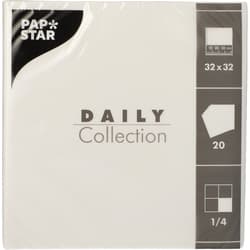 Servietten "DAILY Collection" 32 cm x 32 cm weiss