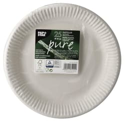 Pappteller "pure" rund Ø23cm weiss