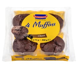 KuchenMeister Schokoladen Muffins 4er