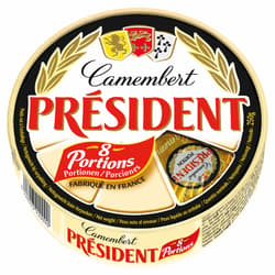President Camembert in portions