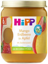 HiPP BIO Fruit Mango Strawberry in apple, from the 6th month