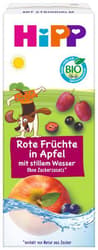 HiPP BIO red fruits in apple with still water, tetrapak