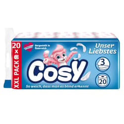 Cosy toilet paper white 20 rolls, 3-ply