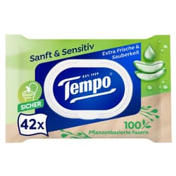 Tempo moist toilet paper soft & sensitive 42 sheets