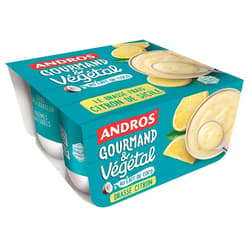 Andros Vegan Fruchtjoghurt Zitrone VEGAN 4x100g