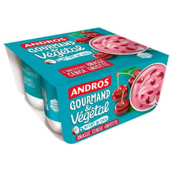 Andros Vegan Fruchtjoghurt Kirsche VEGAN 4x100g
