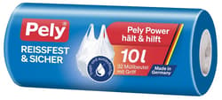 Pely® KLIMA-NEUTRAL Tragegriff-Müllbeutel, 10L, 32 Stück
