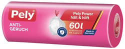 Pely® KLIMA-NEUTRAL drawstring bags anti-odour, 60 litres, 10 pieces