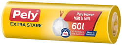 Pely® KLIMA-NEUTRAL Zugband-Beutel Extra-stark, 60L, 10 Stück