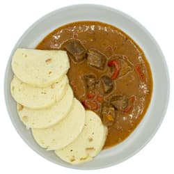 Pappudia Ungarisches Gulasch mit Knödel