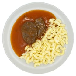 Pappudia Rindfleisch in Paradeisersauce und Nudeln