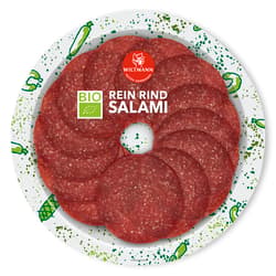 Wiltmann BIO Rein Rind Salami geschnitten