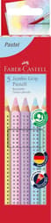 Faber-Castell Buntstift Jumbo Grip Pastell 5er-Etui