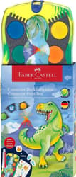 Faber-Castell Farbkasten Connector Dino 12 Farben + Deckweiß