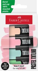 Faber-Castell Textmarker TLMini Pastell 4er