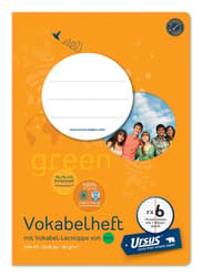 URSUS Vokabelheft Nr.6 DIN A5 20 Blatt 10 mm liniert mit Mittelstrich
