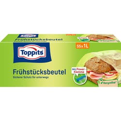 Toppits® Frühstücksbeutel 1L, 16x25cm