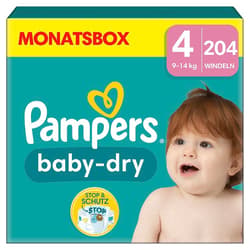 Pampers Baby Dry Gr.4 Maxi 9-14kg MonatsBox