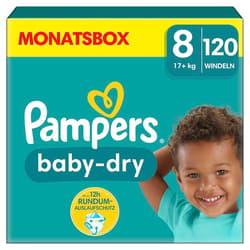 Pampers Baby Dry Gr.8 Extra Large 17+kg MonatsBox