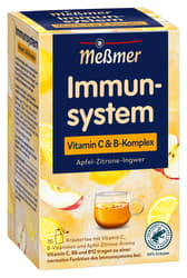 MEßMER Immune System Vitamin C & B-Complex Apple-Lemon-Ginger Tea Bags