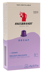 Hausbrandt Decaf Capsules – Nespresso compatible