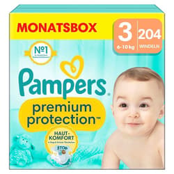 Pampers Premium Protection Gr.3 Midi 6-10kg MonatsBox