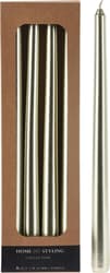 Tischkerzen 4er Set, 30cm gold