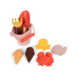 FILIBABBA Silicone Beach Set - Peach Mix