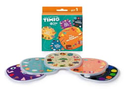 TIMIO Disc Set 1 - Wilde Tiere, Kinderreime, Musik, Farben & Körperteile: 5 Discs
