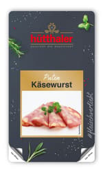 Hütthaler Puten - Käsewurst gebraten geschnitten