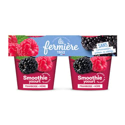 La Fermiere Smoothie Joghurt Himbeere-Brombeere 2x140g