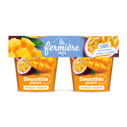 La Fermiere Smoothie Joghurt Mango-Passionsfrucht 2x140g