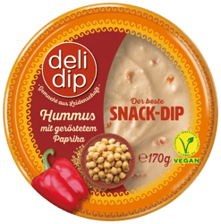 Deli Dip Hummus mit geröstetem Paprika