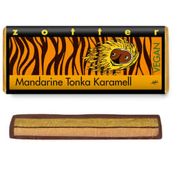 Zotter BIO Handgeschöpft Mandarine Tonka Karamell vegan