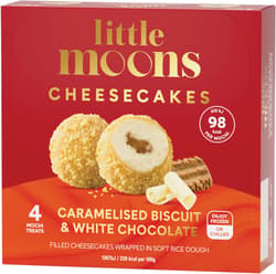 LITTLE MOONS Cheesecakes Mochi caramel cookie and white chocolate