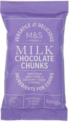 Marks & Spencers Milk Chocolate Chunks