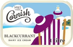 Marks & Spencer Cornish Blackcurrant Dairy Ice Cream