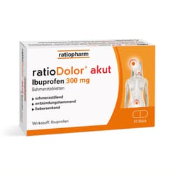 ratioDolor akut Ibuprofen 300 mg Schmerztabletten 